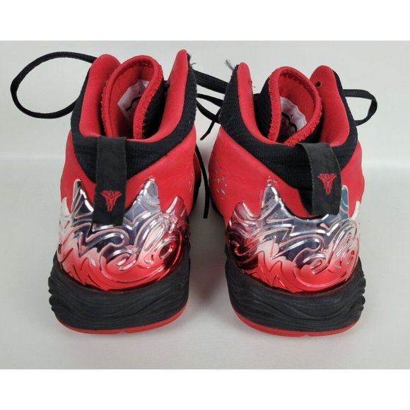 Nike Air Jordan Melo M10 Fire Red 629876-601 US 8.5 - Picture 3 of 9